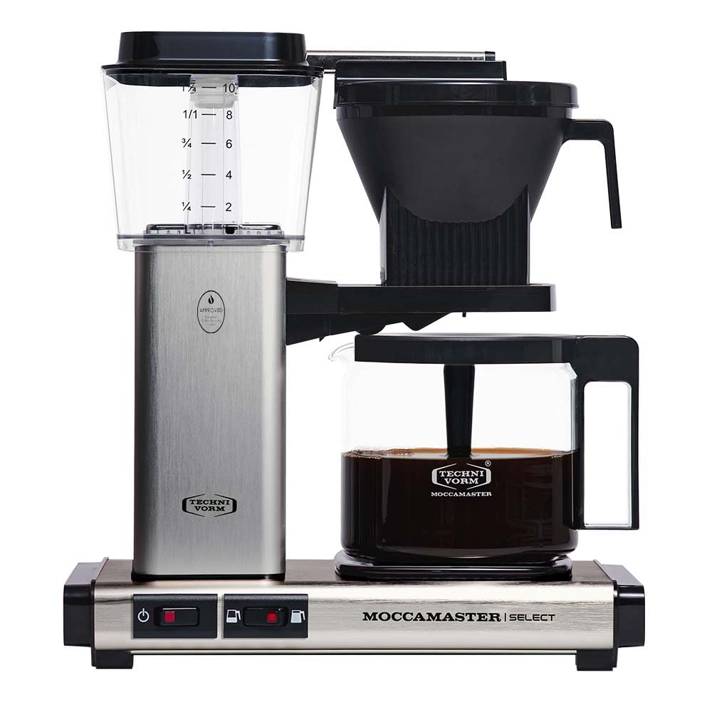 Moccamaster KBG Select, Coffee Machine, Filter Coffee Maker, Polished Silver, UK Plug, 1.25 Liters
