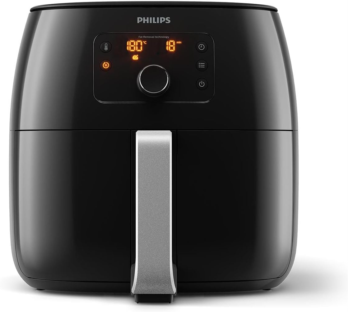 Philips Viva Collection Airfryer XXL with Fat Removal Technology, 2225W, Extra Large Size For Entire Family - HD9650/99, 1.4 KG Capacity, 2225 Watt, Black
