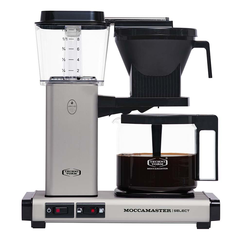 Moccamaster KBG Select, Coffee Machine, Filter Coffee Maker, Polished Silver, UK Plug, 1.25 Liters