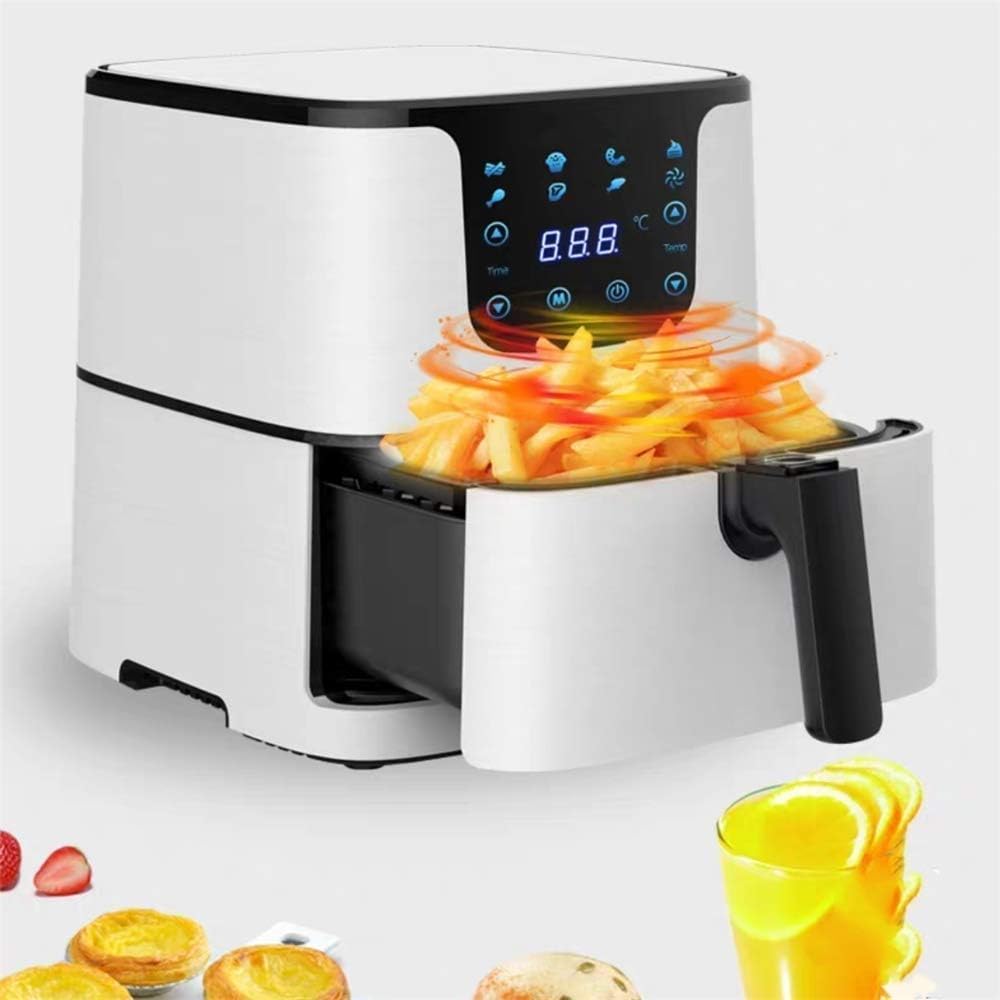 Digital Electric Air Fryer, Frying, Roasting, Baking, Crisping and Reheating for Healthier Faster Cooking - Kitchen Oven Large Cooker with LED, Auto Off, Nonstick Basket Fryers LCD Screen, Sui
