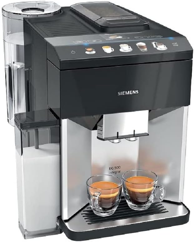 SIEMENS TQ503GB1 EQ.500 Bean to Cup Fully Automatic Freestanding Coffee Machine – Silver & Black