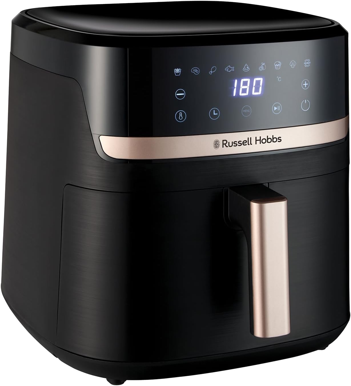 Russell Hobbs Air Fryer 8.3L, 9 Programs, Oil Free Cooking, Rapid Air Technology, Touchscreen, Auto Shut-Off, Keep warm, Roast, Bake, Grill, Dishwasher safe parts, Max 200℃, 1800W, Satisfry 27630