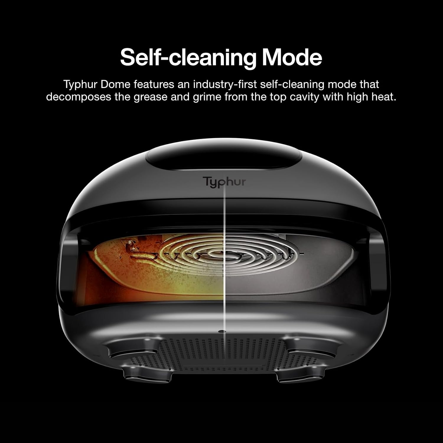 Typhur Dome 2 Air Fryer, 15-in-1 Large 5.3L Capacity, No.1 Cooking Speed Innovative Airflow, Self-cleaning Smart Digital Airfryer, Dishwasher Safe Basket for Quick Easy Meals, Up to 32 Chicken Wings