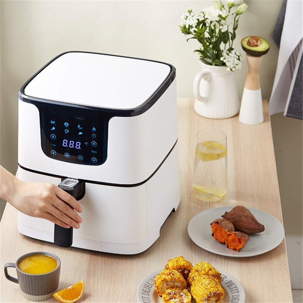 Digital Electric Air Fryer, Frying, Roasting, Baking, Crisping and Reheating for Healthier Faster Cooking - Kitchen Oven Large Cooker with LED, Auto Off, Nonstick Basket Fryers LCD Screen, Sui