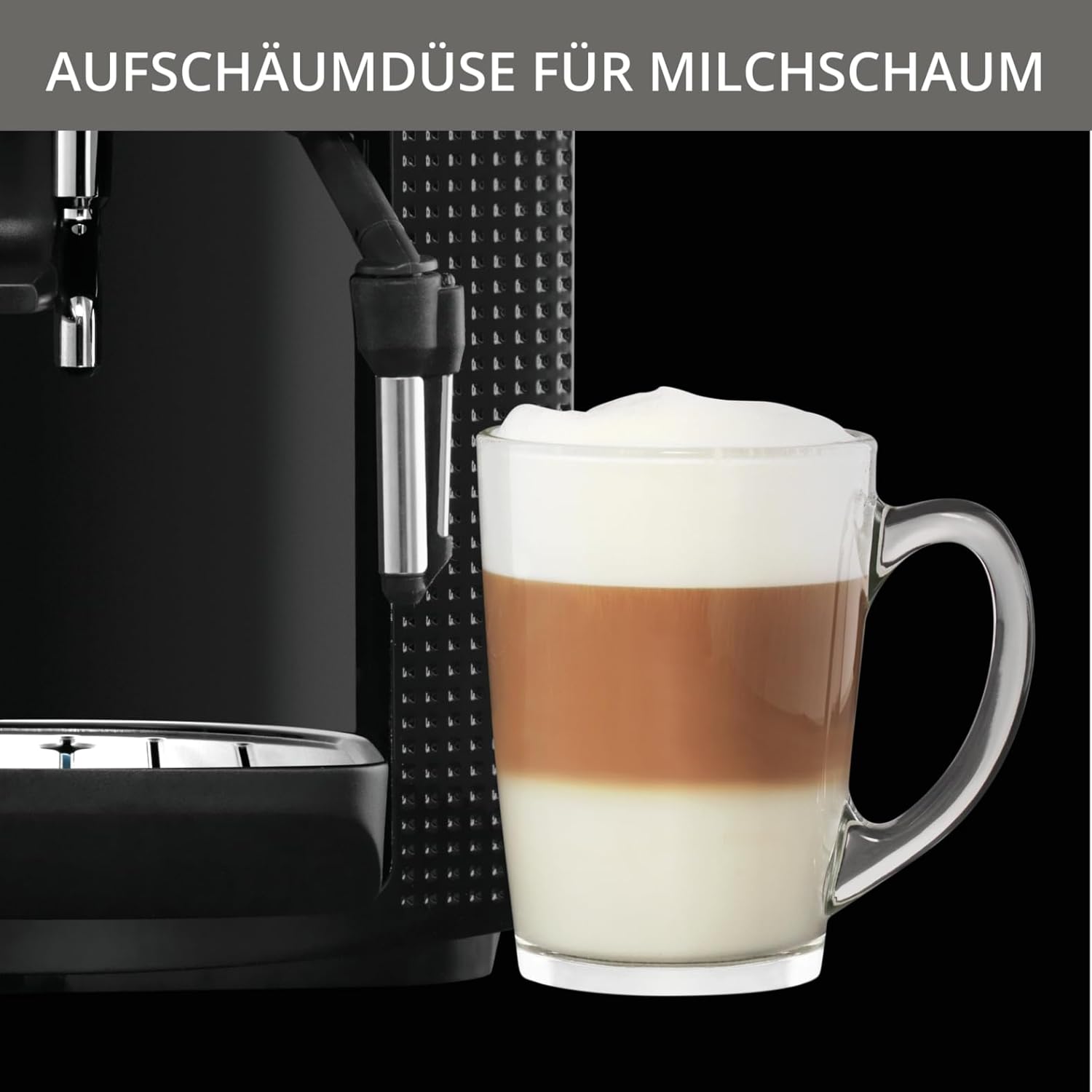 Krups Automatic Coffee Machine 1.8 litre 15 bar, CappuccinoPlus nozzle black