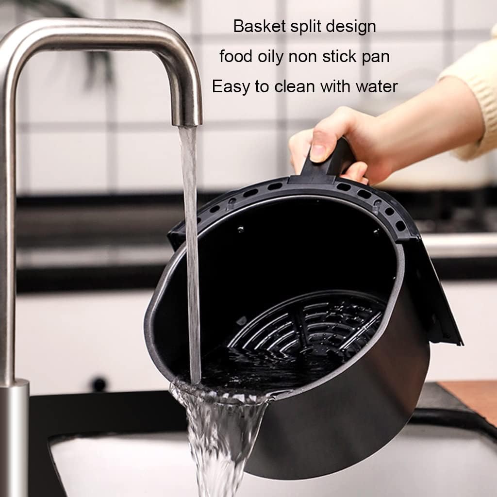 Home 4L Air Fryer Smart Multifunctional Fryer Fully Automatic French Fry Maker Electric Fryer Kitchen Appliances (Black 26 x 30.5 cm) (Black 26 x 30.5 cm) (Black 26 x 30.5 cm)