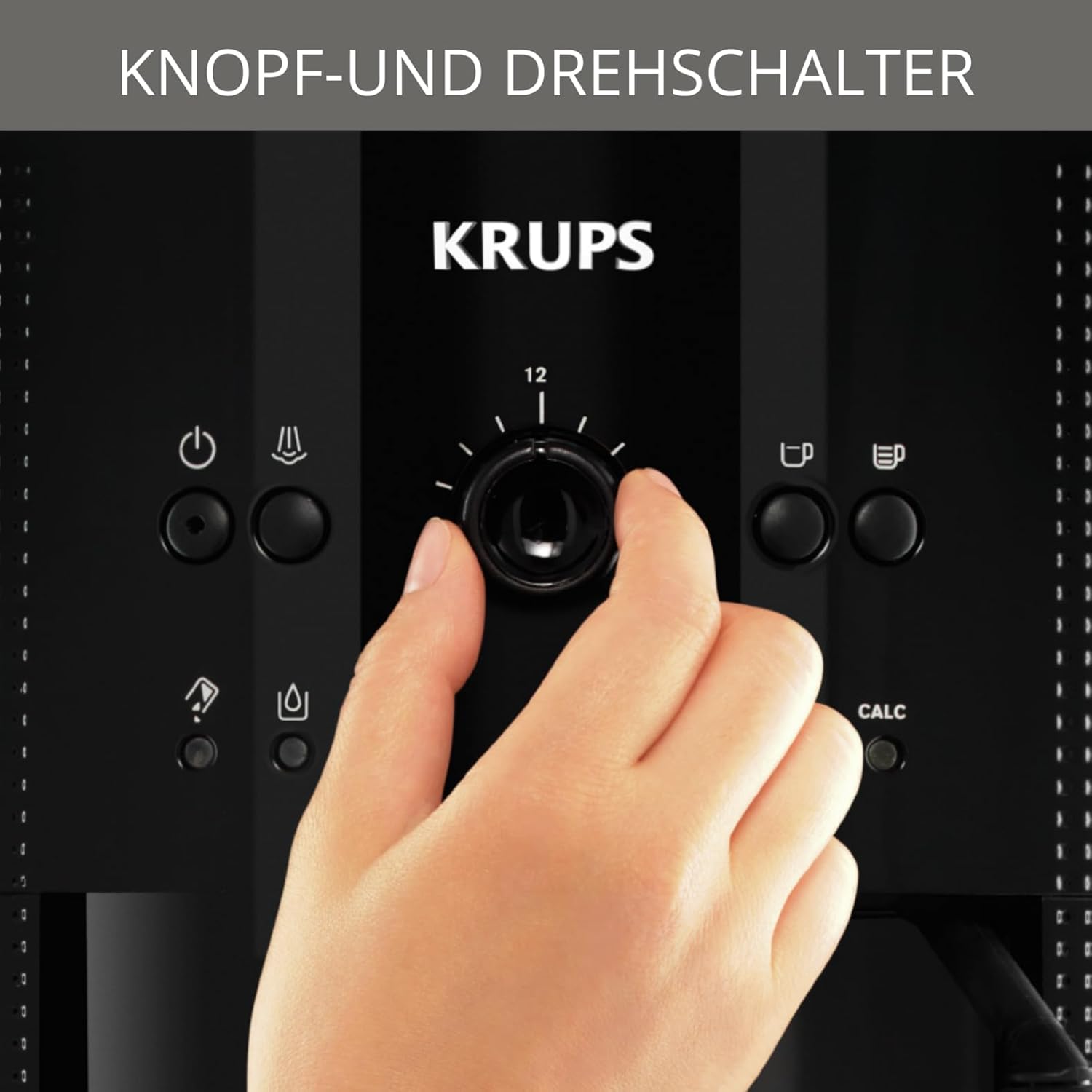 Krups Automatic Coffee Machine 1.8 litre 15 bar, CappuccinoPlus nozzle black