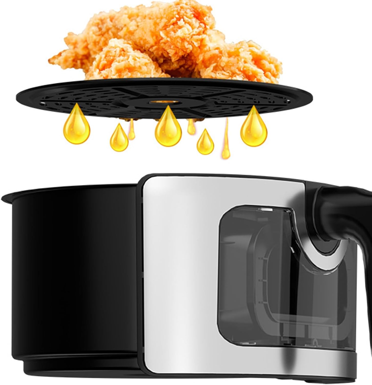 Air fryer 8L, household multi-function oven, 1400W high power