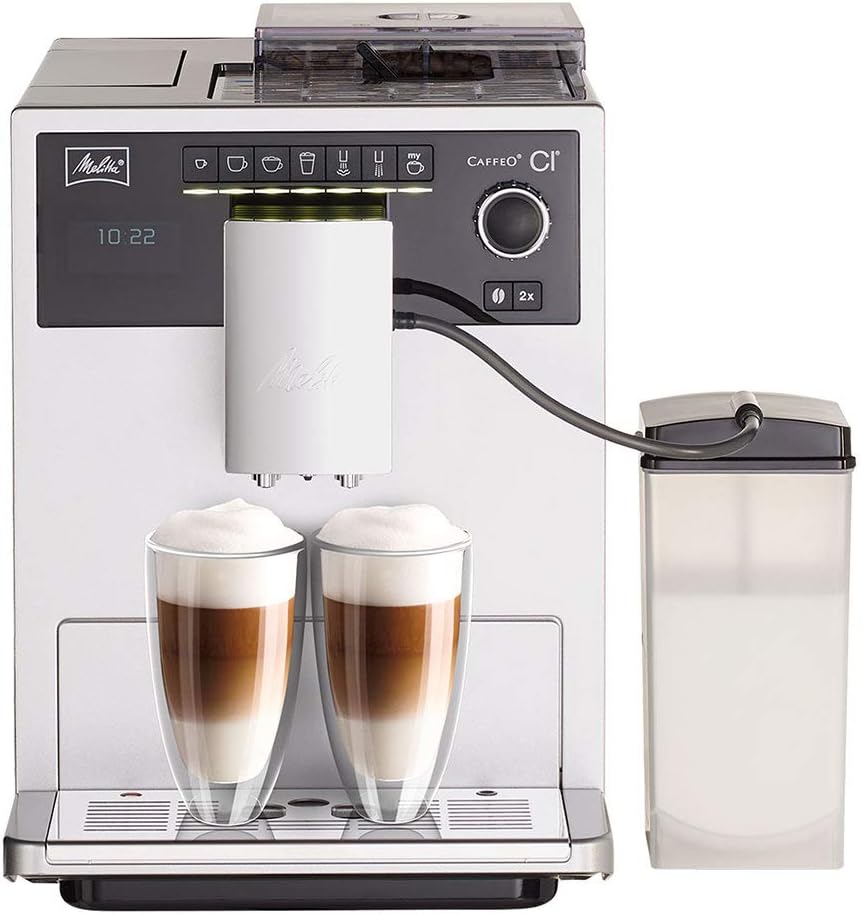 Melitta E970-101 Caffeo CI One-Touch Fully Automatic Coffee Maker with My Coffee Memory and Milk system - Silver