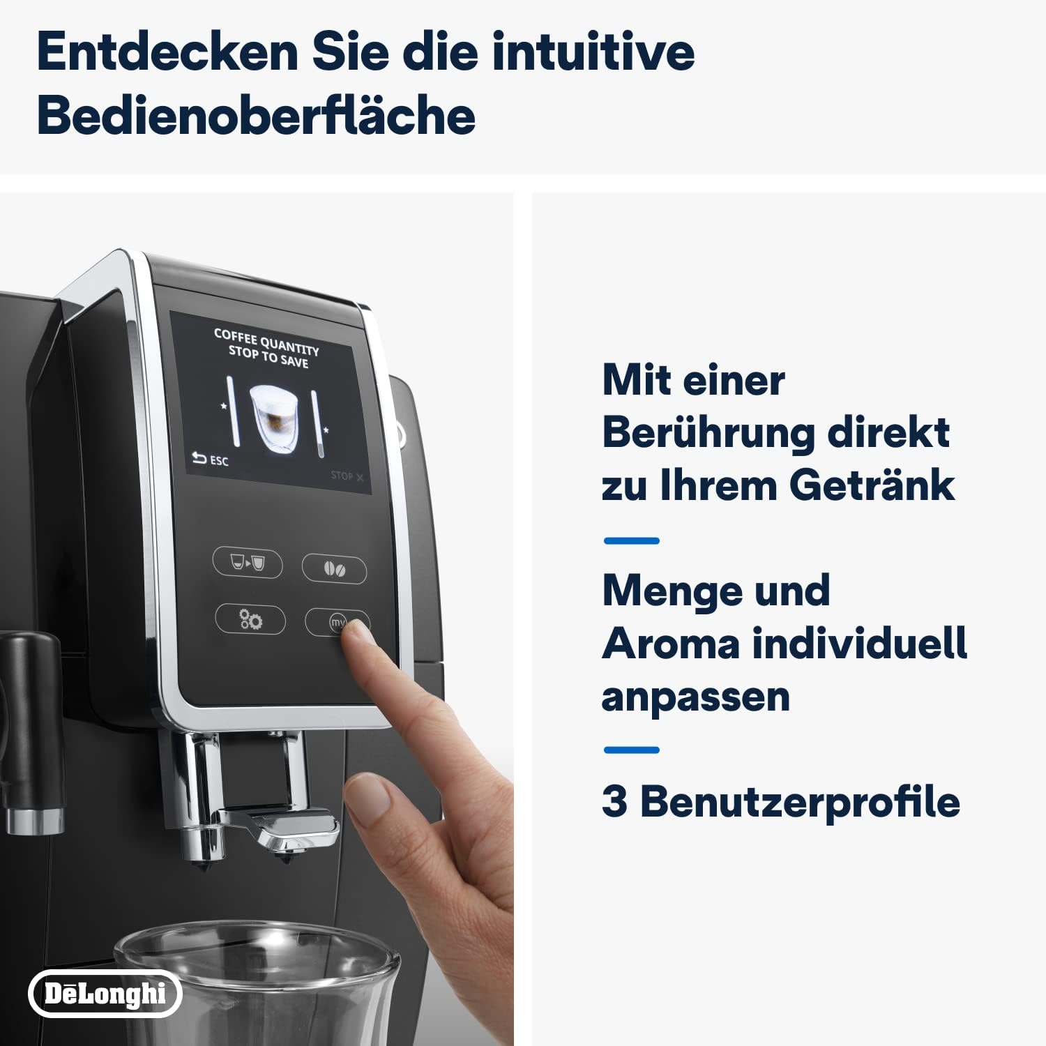 DeLonghi Dinamica Plus ECAM370.70.B Fully-auto Combi coffee maker 1.8 L