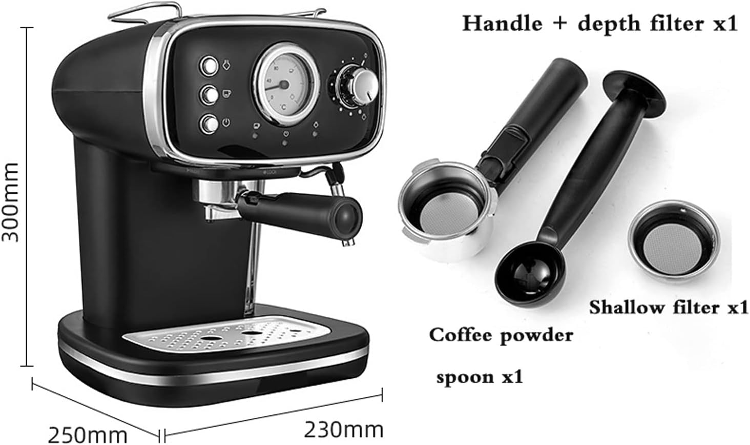 Espresso Machine 15 Bar Pump Pressure home small milk frother coffee machine,suitable for mocha cappuccino latte