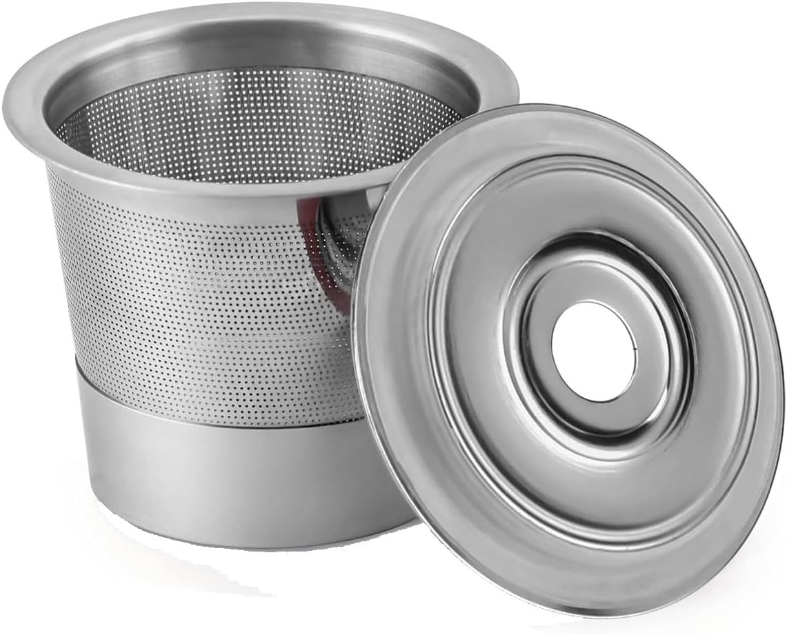 2 Pack Reusable Coffee Pods for Keurig, Universal Stainless Steel Refillable Reusable K Cup Coffee Filters Compatible with Keurig 1.0 Coffee Machines, Eco-Friendly, BPA-Free
