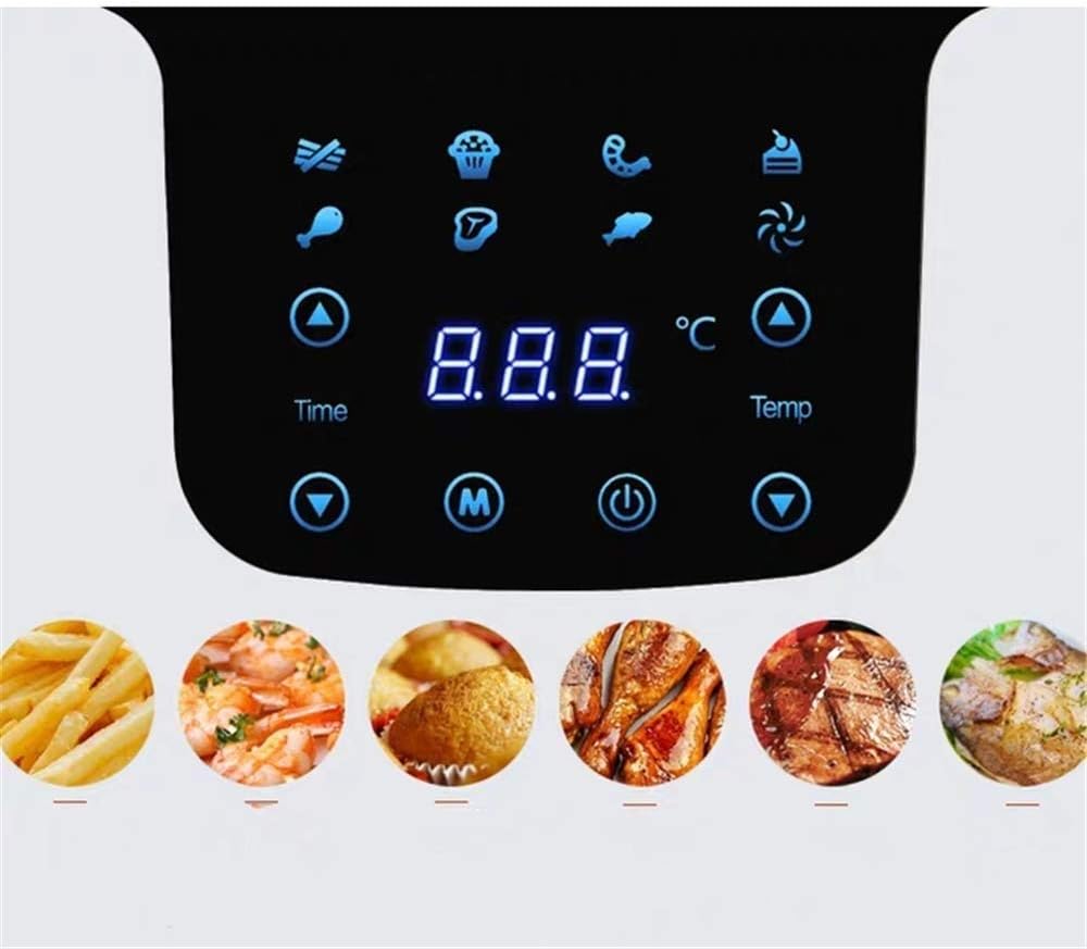 Digital Electric Air Fryer, Frying, Roasting, Baking, Crisping and Reheating for Healthier Faster Cooking - Kitchen Oven Large Cooker with LED, Auto Off, Nonstick Basket Fryers LCD Screen, Sui