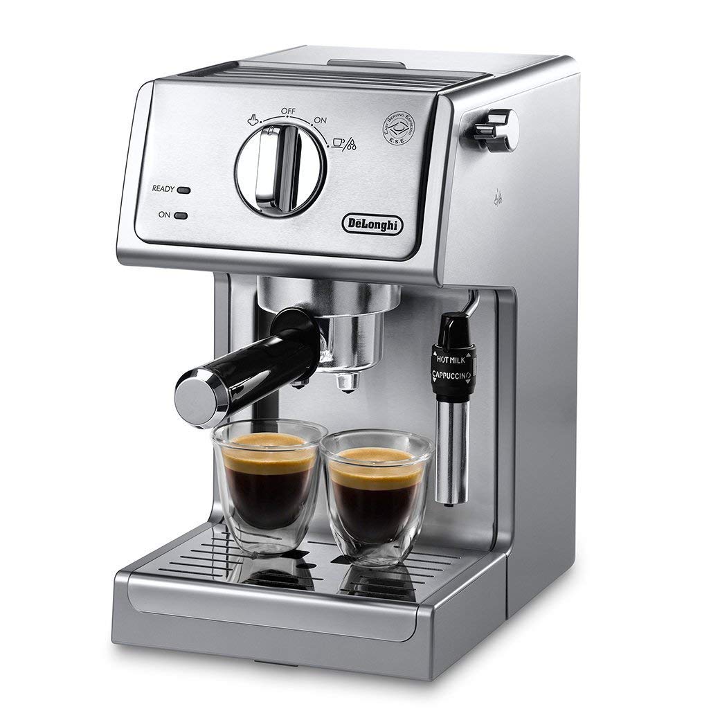 De'Longhi 15-Bar Pump Espresso Machine with Milk Frother & Temperature Control - Compact Home Barista Coffee Maker for Espresso, Latte, Cappuccino & Iced Coffee, Easy to Clean Design