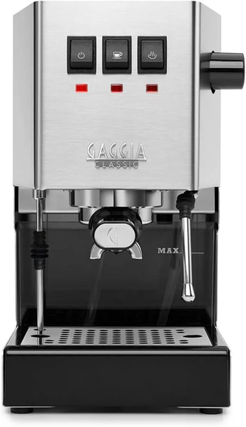 Gaggia Classic Evo Pro Manual Espresso Coffee Machine, Stainless Steel