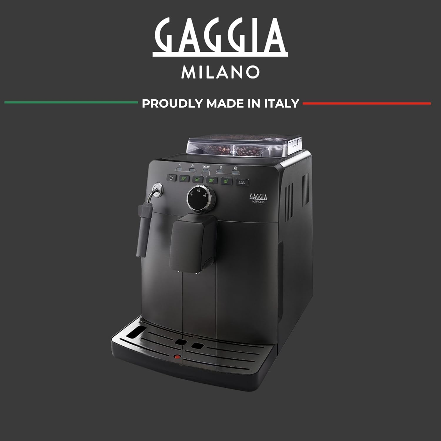 Gaggia Naviglio Automatic Bean to Cup Coffee Machine, Epresso and Cappuccino Maker, Black