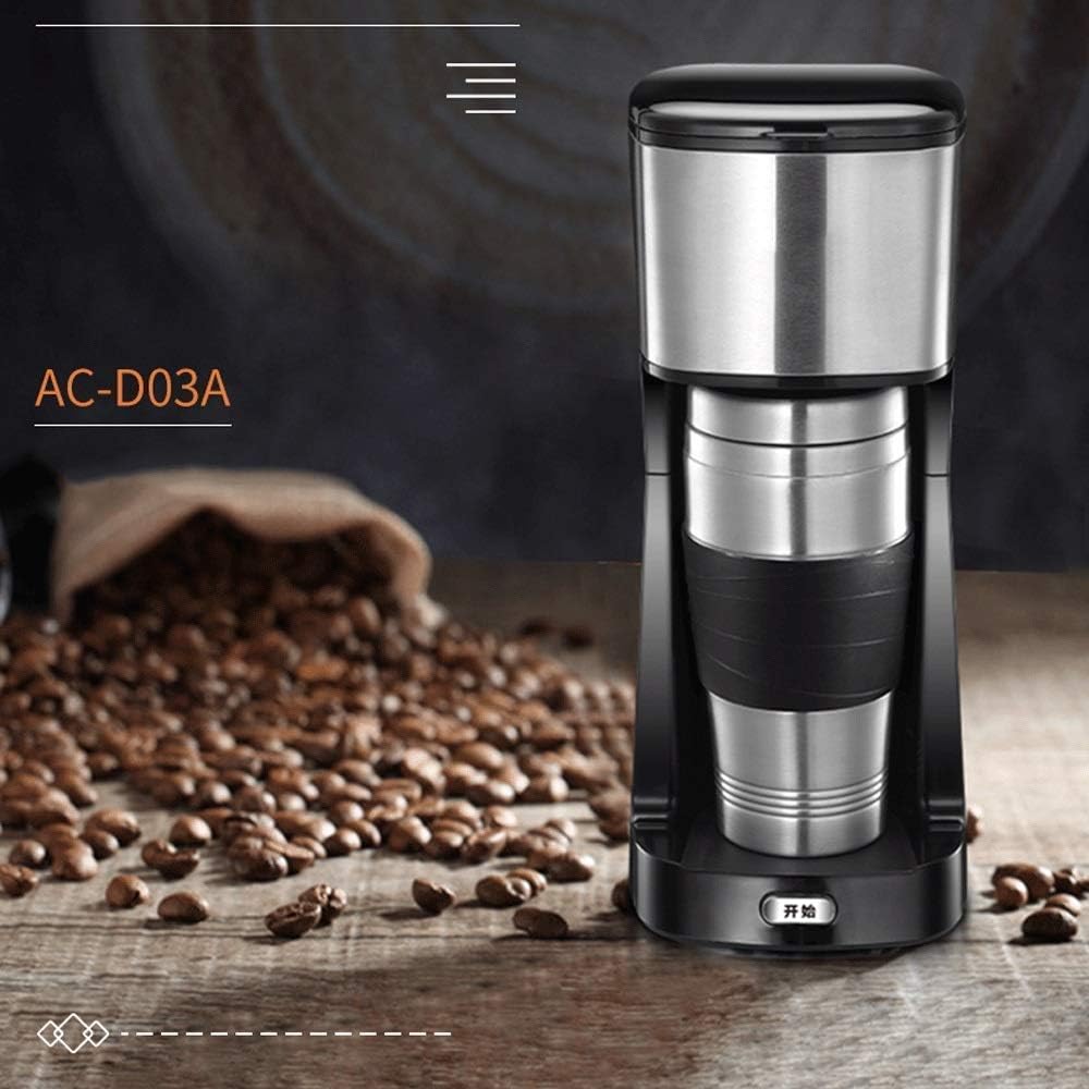 Coffee Machine Coffee Machine, Compact Coffee Machine,Coffee Machine and Other Automatic Drinks-Black,650 W,Boil-Dry Protection, Anti-Drip Function,Automatic Turn-Off Feature