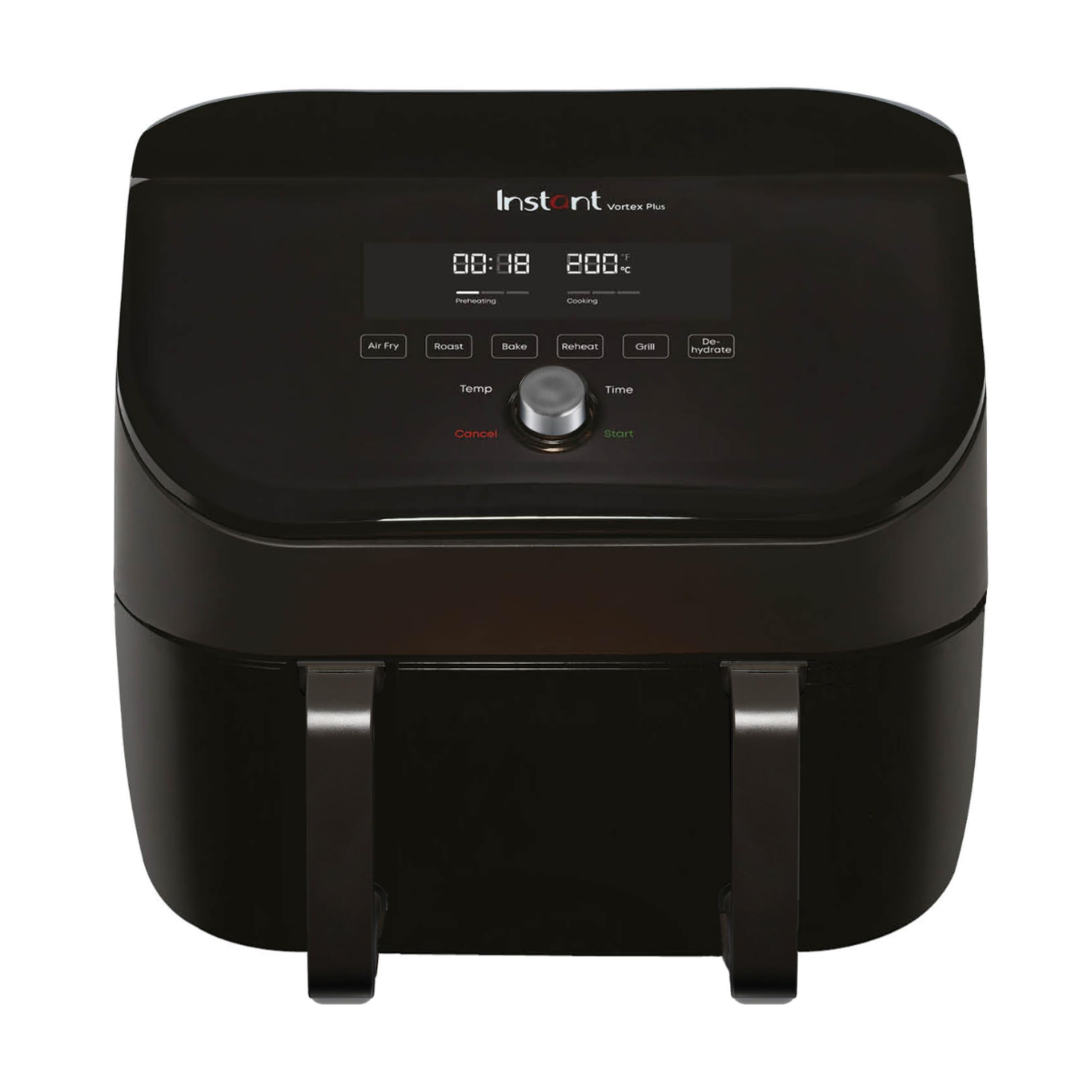 Instant Digital Large Air Fryer Oven with XXL Capacity and Easy to Use 9 Smart Programmes - Air Fry, Roast, Rotisserie, Grill, Bake, Toast, Reheat, Dehydrate & Proof, Black, 13L - 1700W