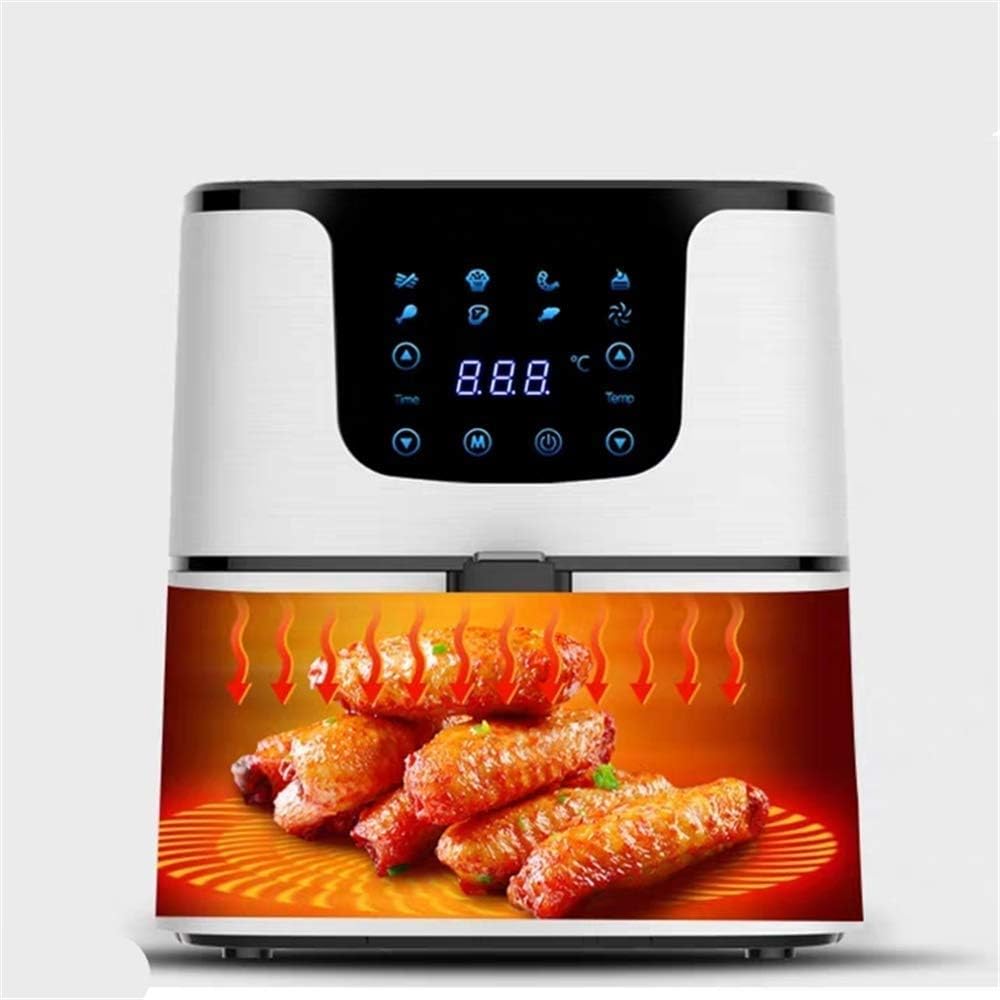Digital Electric Air Fryer, Frying, Roasting, Baking, Crisping and Reheating for Healthier Faster Cooking - Kitchen Oven Large Cooker with LED, Auto Off, Nonstick Basket Fryers LCD Screen, Sui