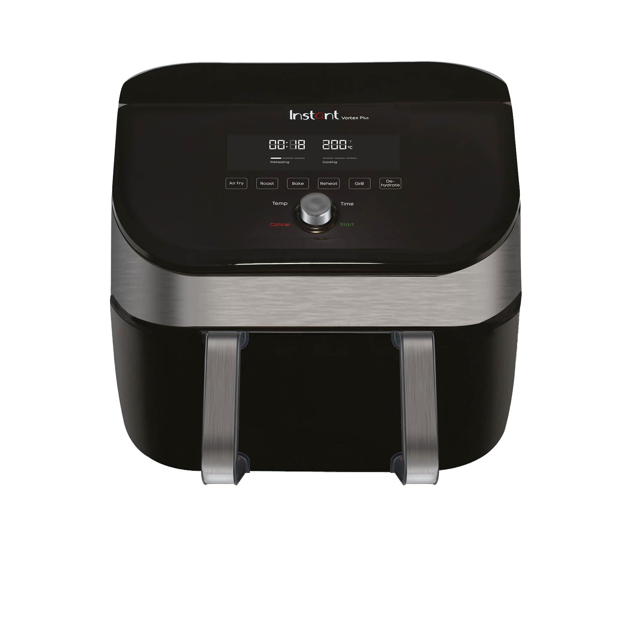 Instant Digital Large Air Fryer Oven with XXL Capacity and Easy to Use 9 Smart Programmes - Air Fry, Roast, Rotisserie, Grill, Bake, Toast, Reheat, Dehydrate & Proof, Black, 13L - 1700W