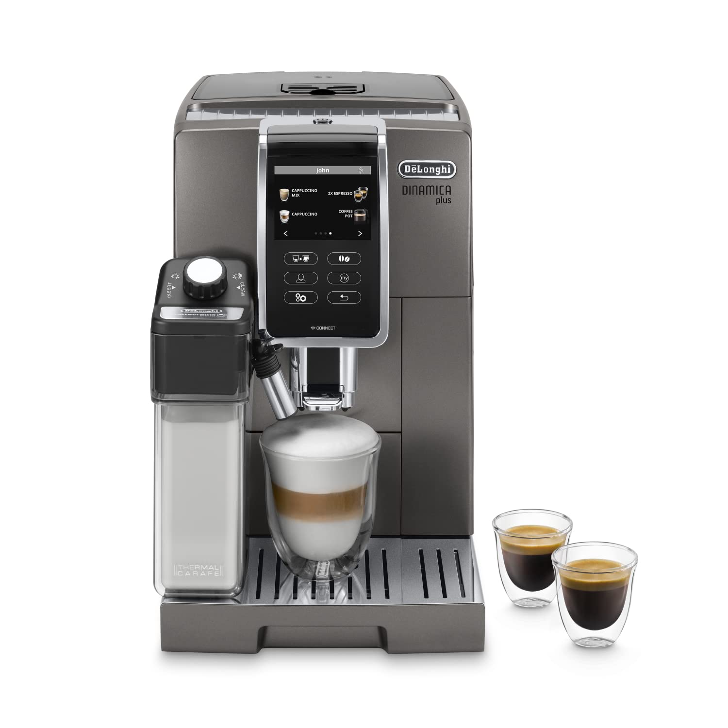 DeLonghi Dinamica Plus ECAM370.70.B Fully-auto Combi coffee maker 1.8 L