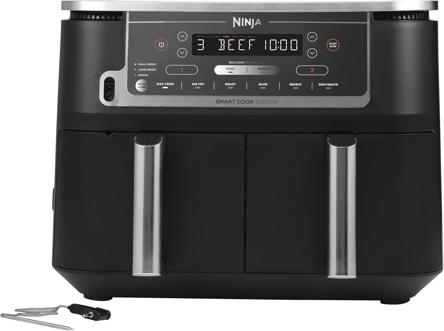 Ninja AF451EU fryer Single 9.5 L 2470 W Hot air fryer Black