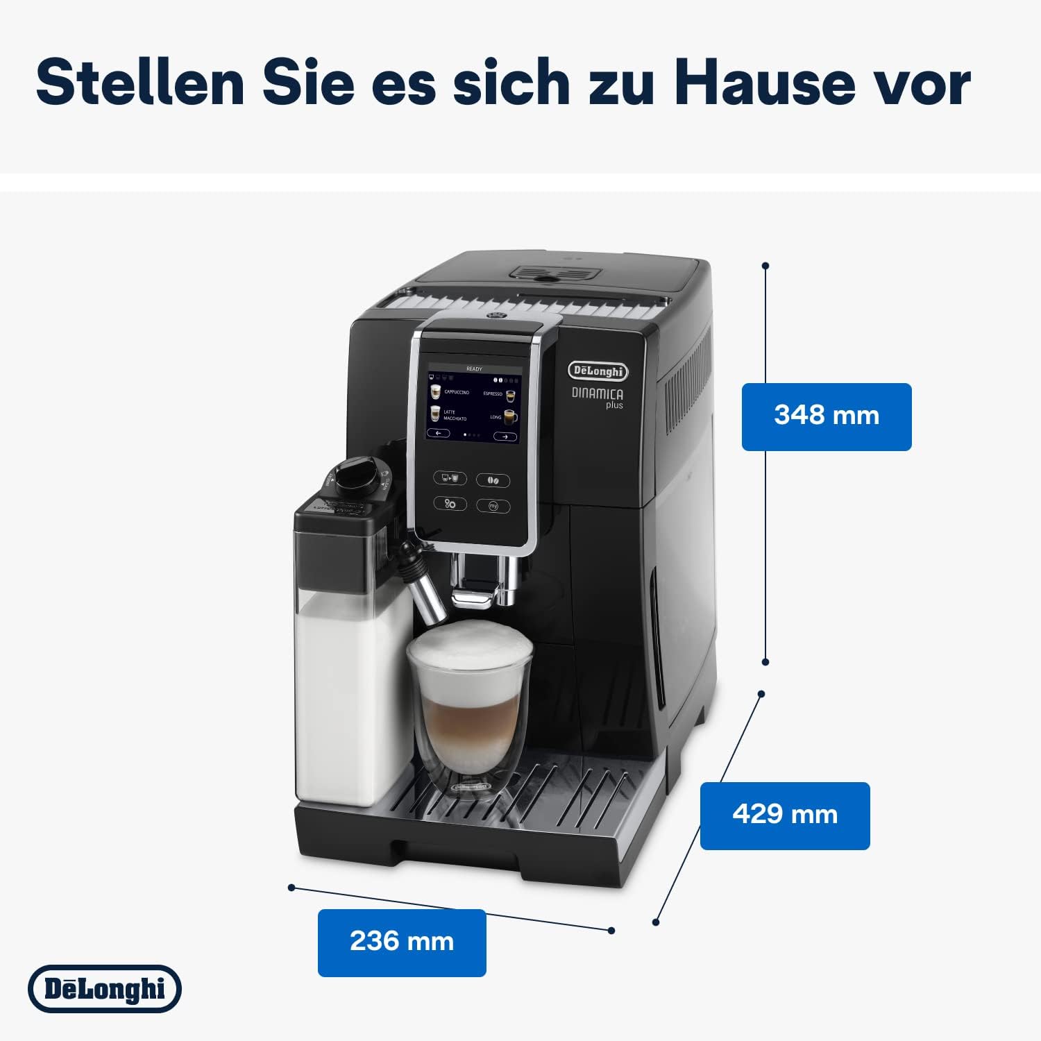 DeLonghi Dinamica Plus ECAM370.70.B Fully-auto Combi coffee maker 1.8 L