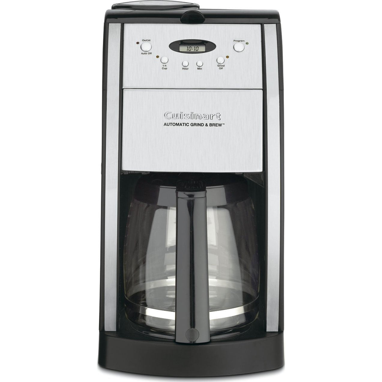 Cuisinart DGB-400 Automatic Grind & Brew 12-Cup Coffeemaker, Black/Silver