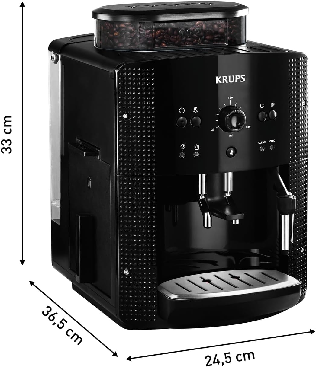 Krups Automatic Coffee Machine 1.8 litre 15 bar, CappuccinoPlus nozzle black