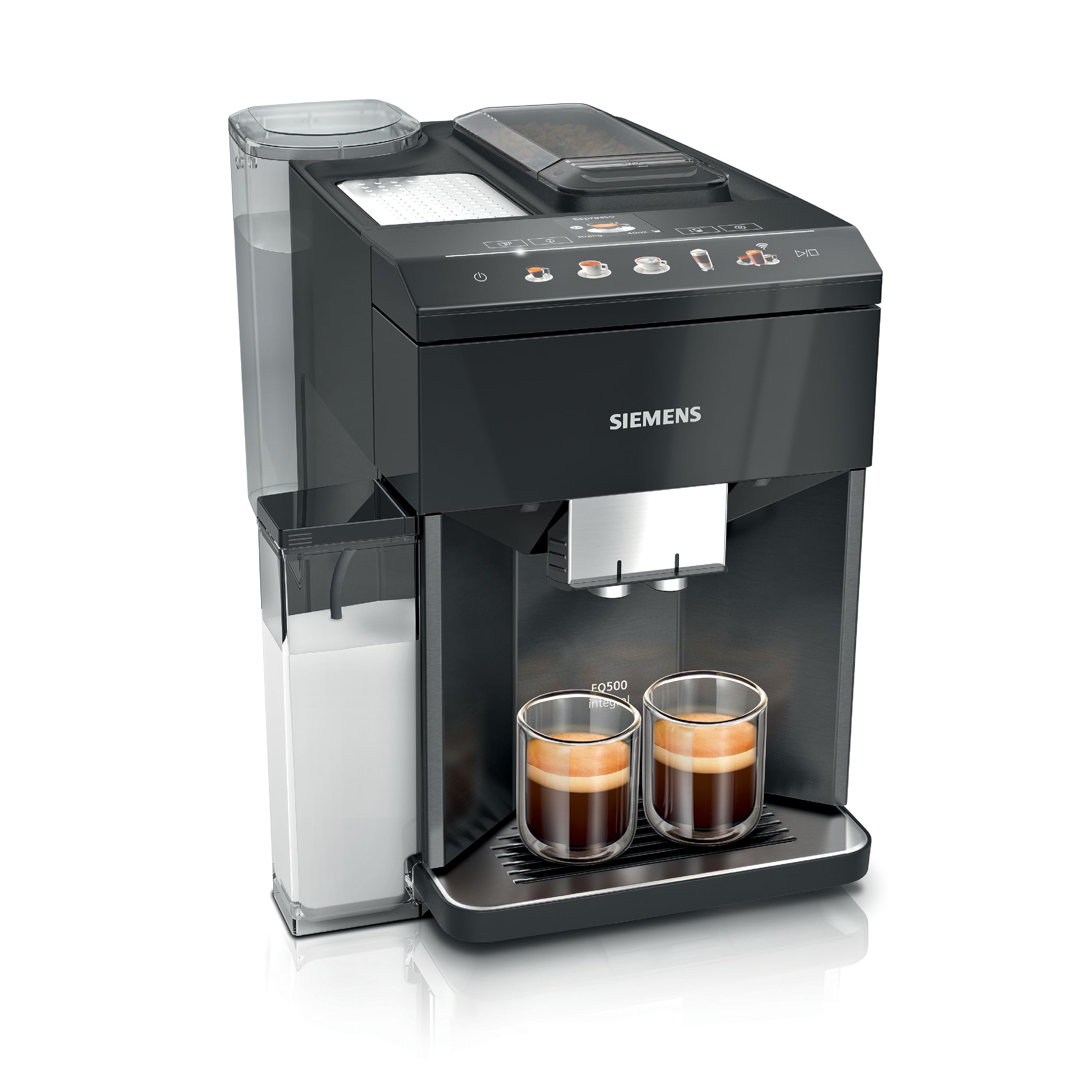 SIEMENS TQ503GB1 EQ.500 Bean to Cup Fully Automatic Freestanding Coffee Machine – Silver & Black