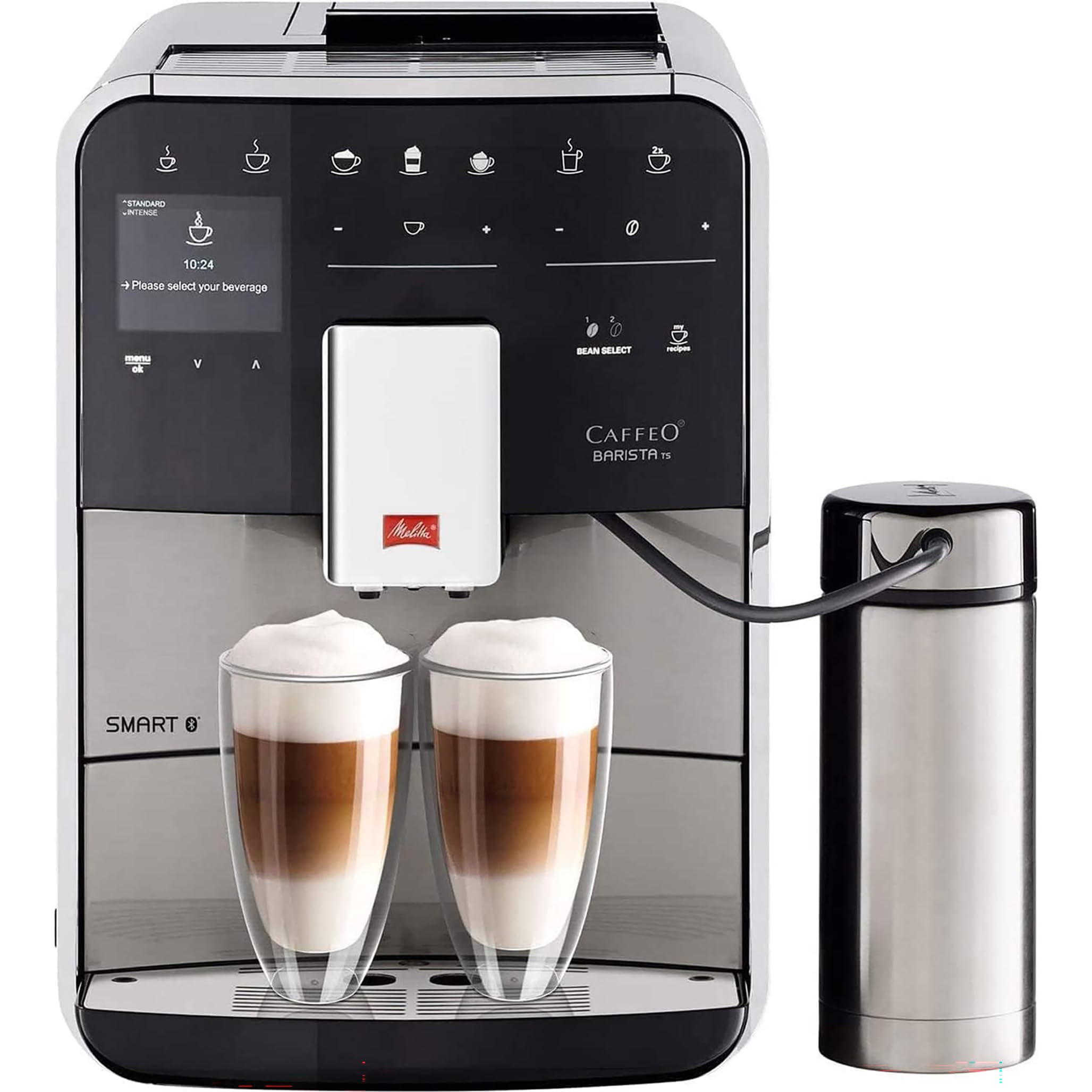 Melitta Bean to Cup Coffee Machine, Barista TS SMART Model F85/0-102, 1450 Watts, 1.8 Litres, Black