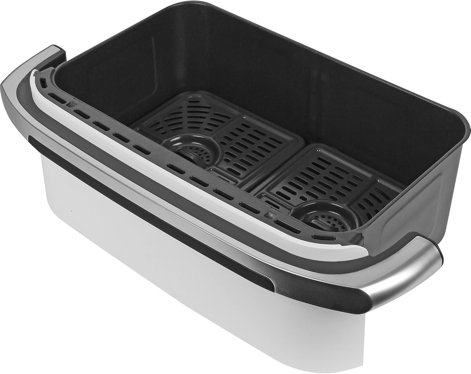 Ninja AF500EUWH FlexDrawer, Dual Zone with Removable Divider, Large 10.4L Drawer, 7-in-1, Air-Fryer uses no Oil, Air Fry, Roast, Bake, Max Crisp - white