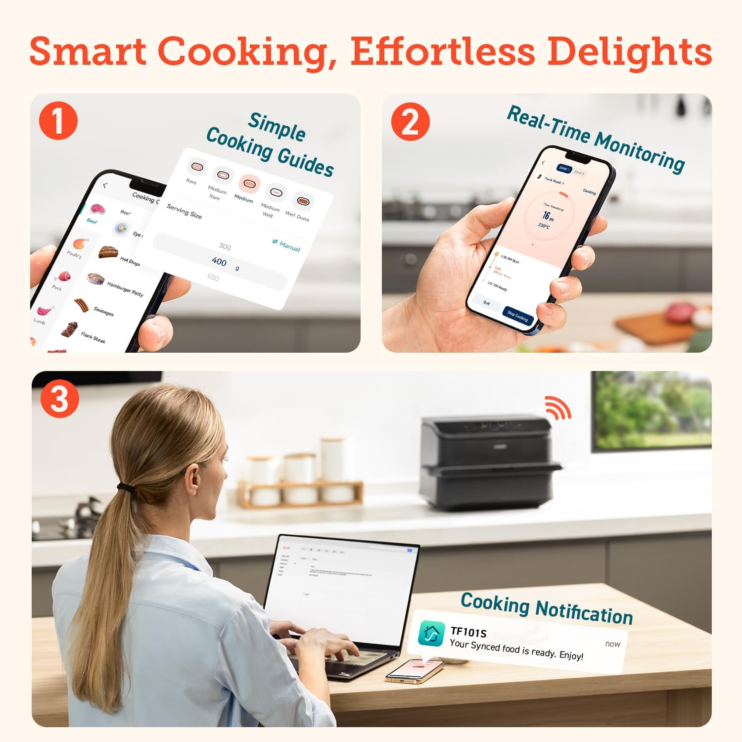 COSORI Dual Air Fryer TwinFry, 10L Flexible Capacity, Single & Double Zone Convertible, 4 Fast Heaters, Dual Blaze Tech with 8-in-1, Smart Air Fry, Roast, Bake, Dry, Energy Save, 70 App Recipes