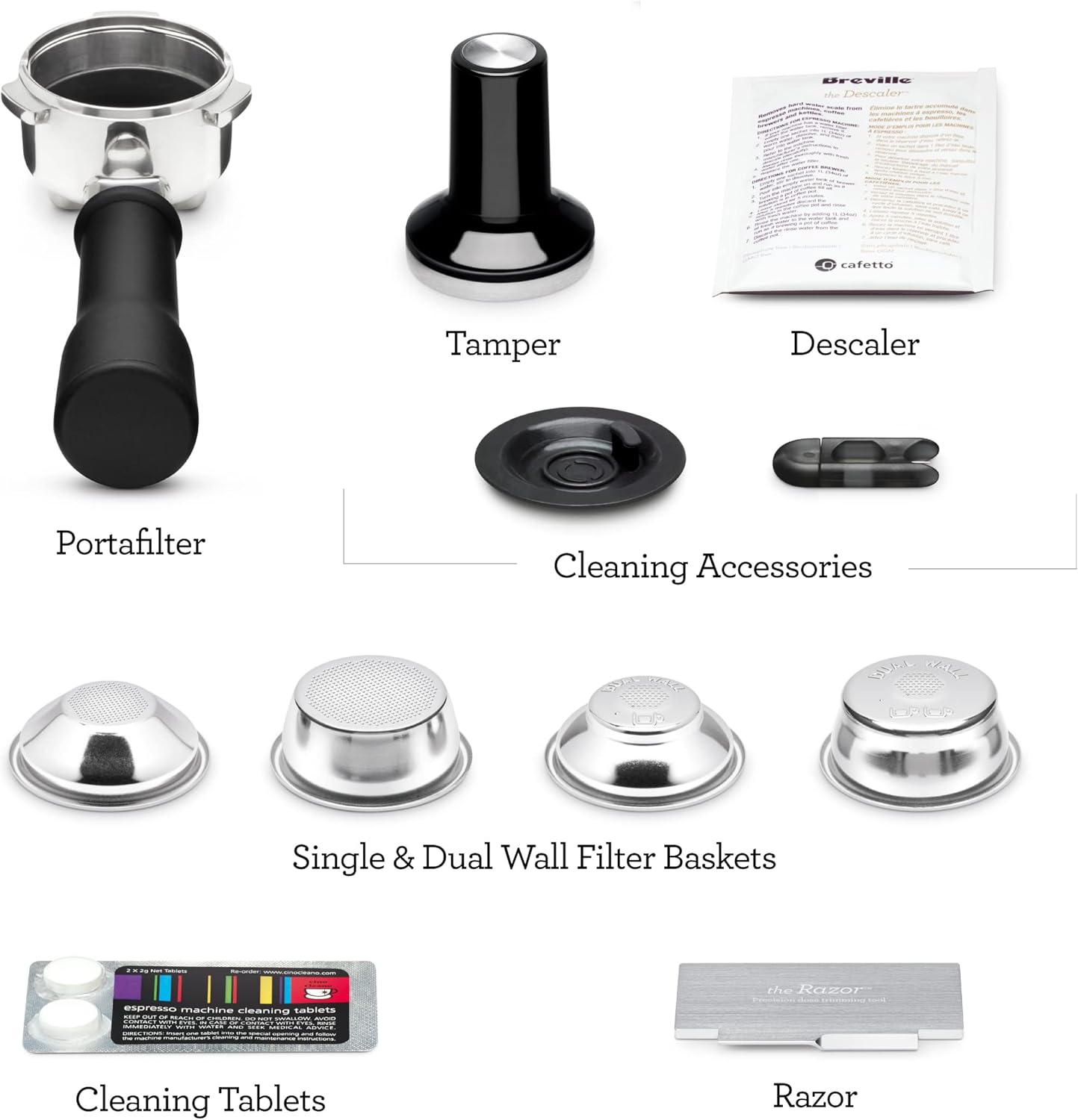Breville Bambino Plus Espresso Machine BES500BSS, Brushed Stainless Steel