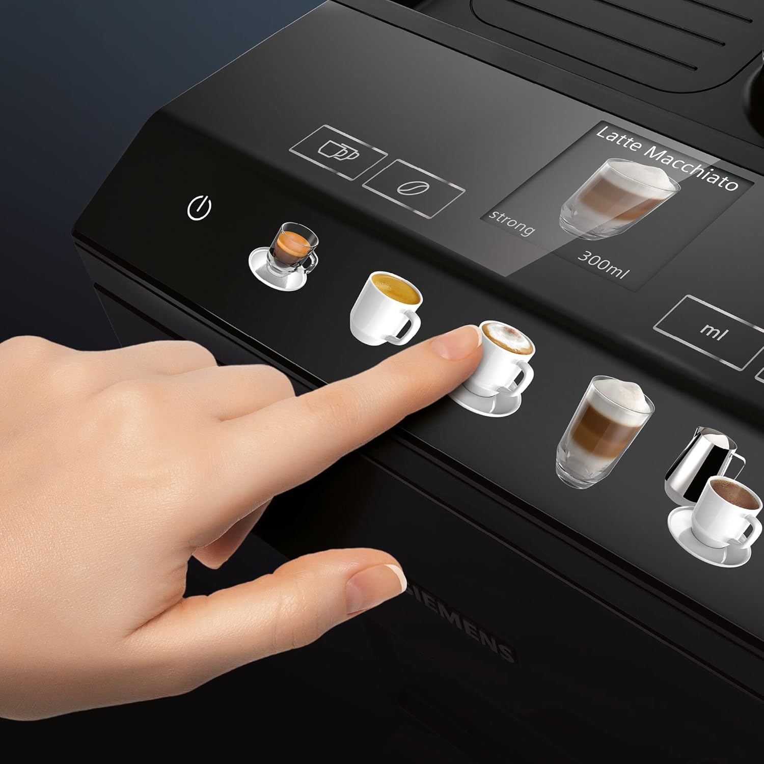 SIEMENS TQ503GB1 EQ.500 Bean to Cup Fully Automatic Freestanding Coffee Machine – Silver & Black