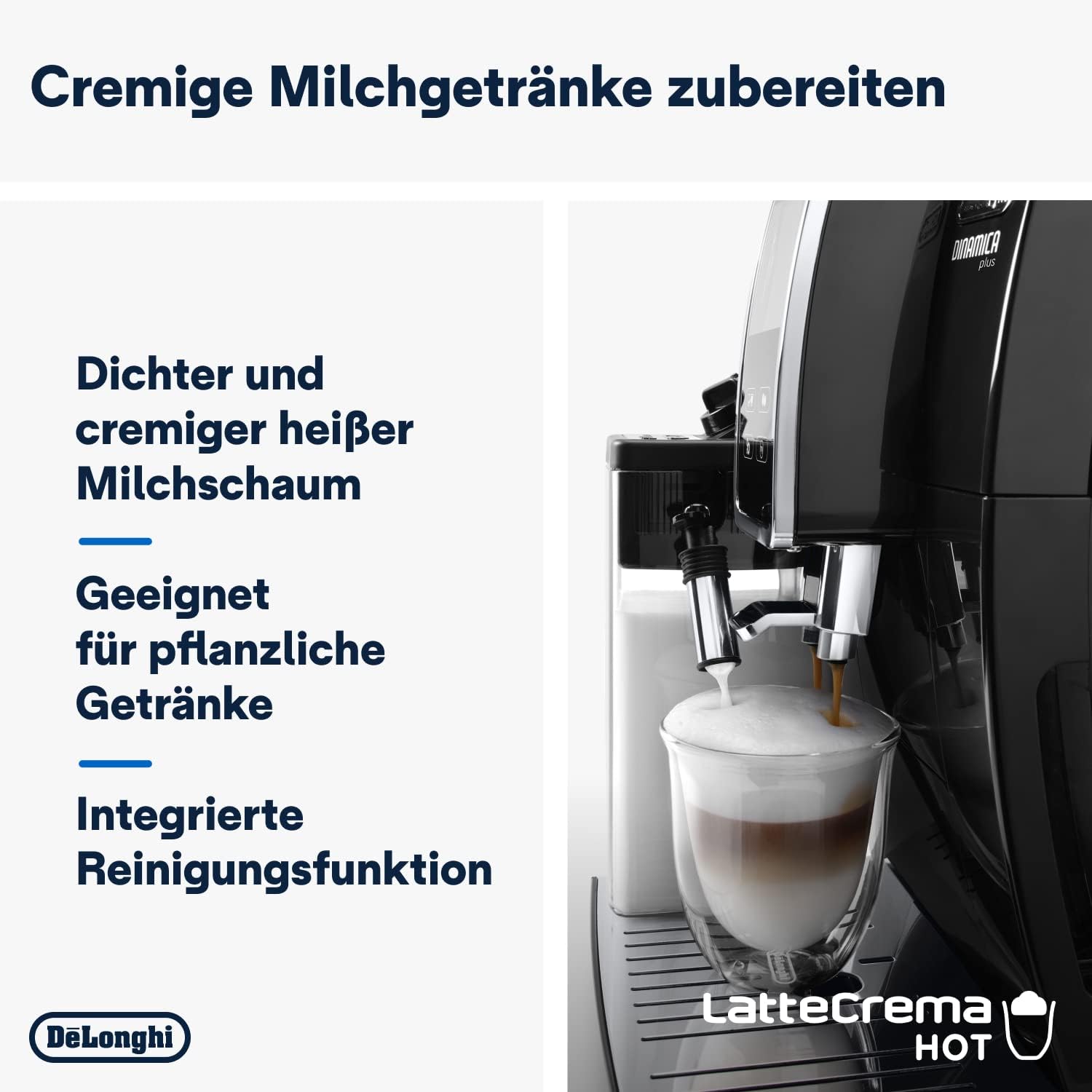 DeLonghi Dinamica Plus ECAM370.70.B Fully-auto Combi coffee maker 1.8 L