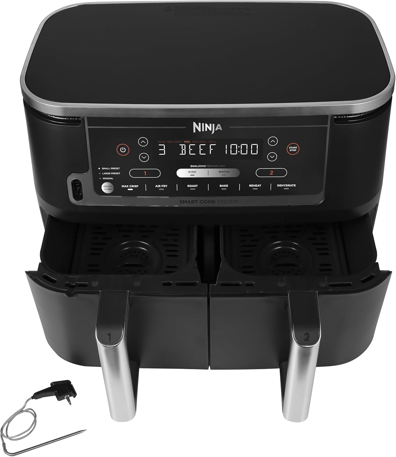 Ninja AF451EU fryer Single 9.5 L 2470 W Hot air fryer Black