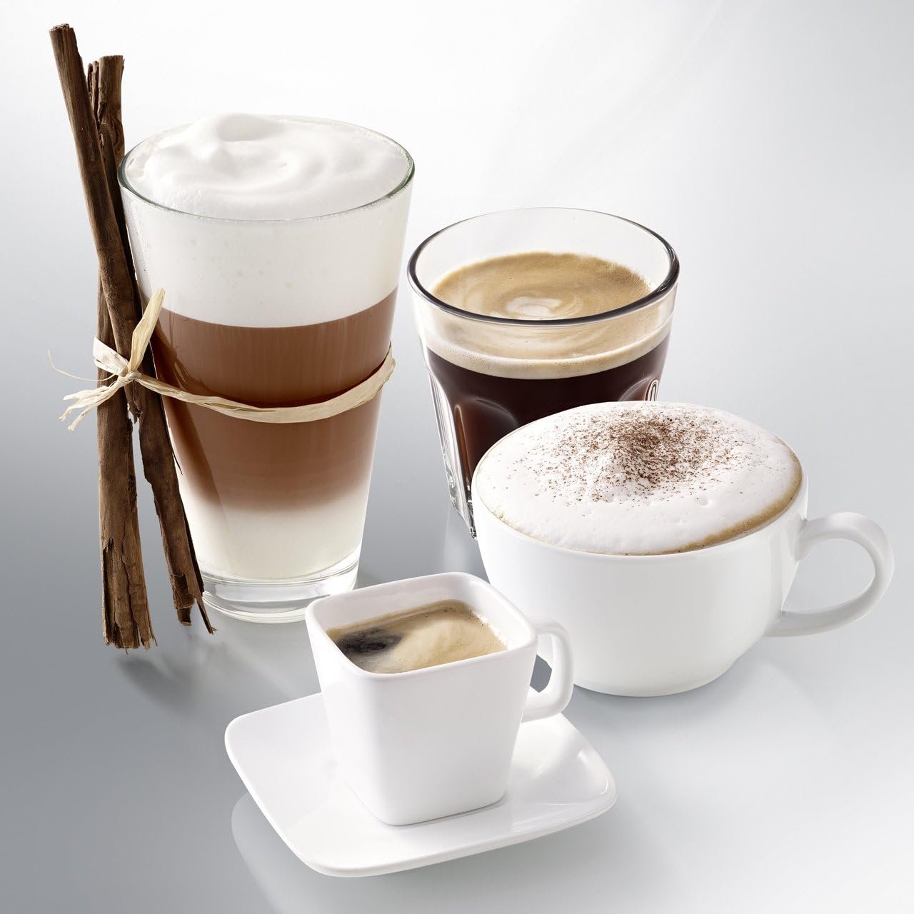 Melitta E970-101 Caffeo CI One-Touch Fully Automatic Coffee Maker with My Coffee Memory and Milk system - Silver