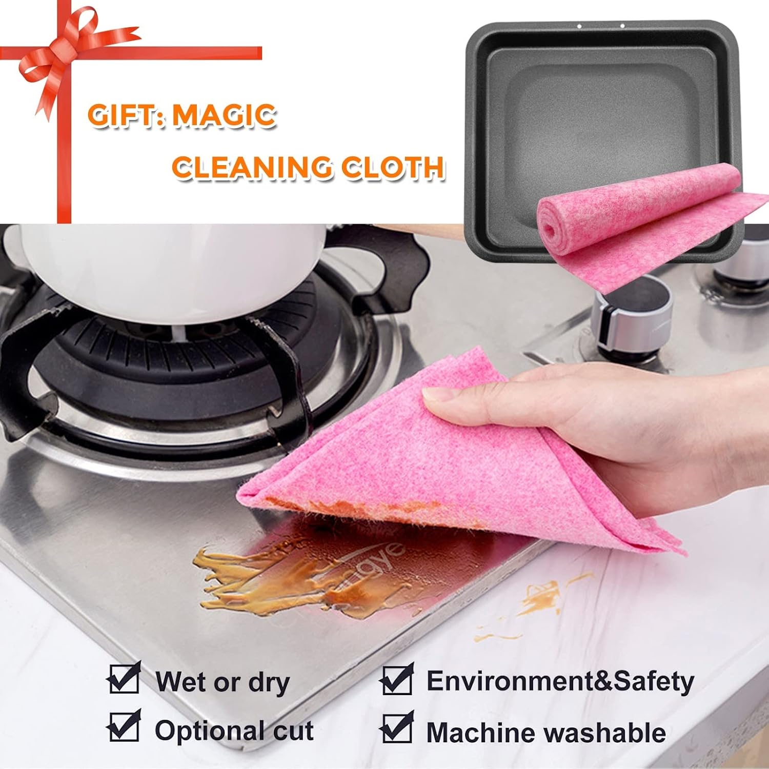 HEISENLIN Drip Pan for Instant Vortex Plus Air Fryer, 2 PCS Upgraded Rectangular Nonstick Oil Drip Tray Pan for Instant Vortex Pro Innsky Chefman PowerXL and More Air Fryer, Dishwasher Safe, Black