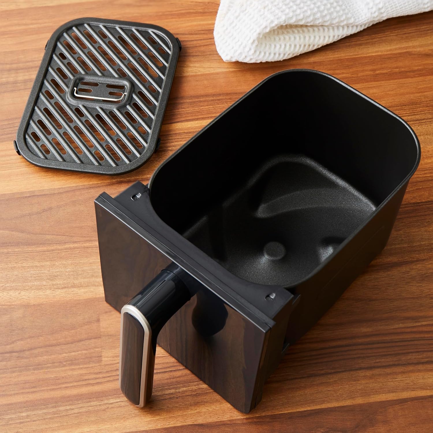 Morphy Richards Digital Dual Zone Airfryer, Compact Space Saving 7.2L, Easy View Windows, Touch Screen, Non Stick Dishwasher Safe Baskets, Healthy Oil Free & Low Fat Cooking, Black, 480020