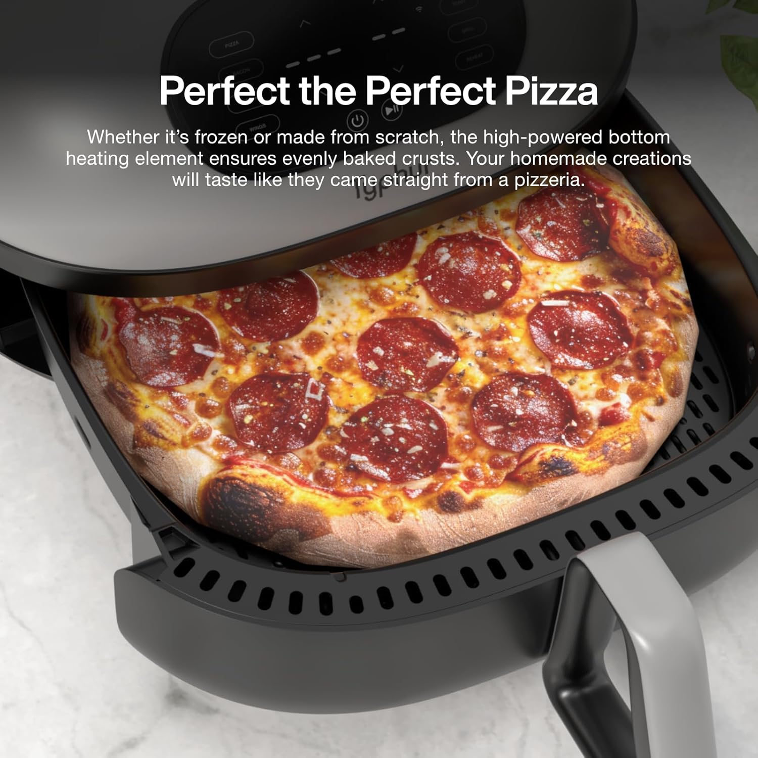 Typhur Dome 2 Air Fryer, 15-in-1 Large 5.3L Capacity, No.1 Cooking Speed Innovative Airflow, Self-cleaning Smart Digital Airfryer, Dishwasher Safe Basket for Quick Easy Meals, Up to 32 Chicken Wings