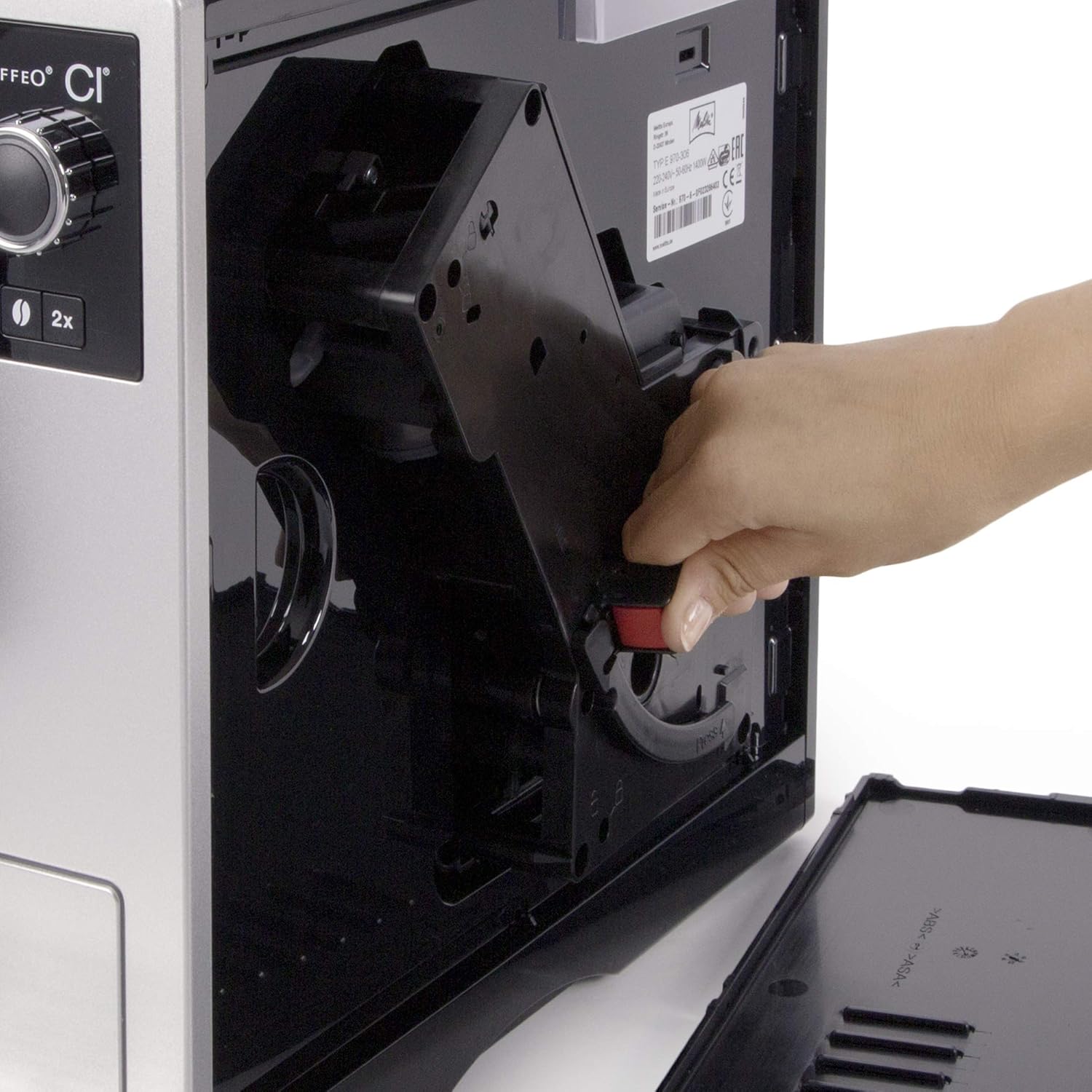 Melitta E970-101 Caffeo CI One-Touch Fully Automatic Coffee Maker with My Coffee Memory and Milk system - Silver
