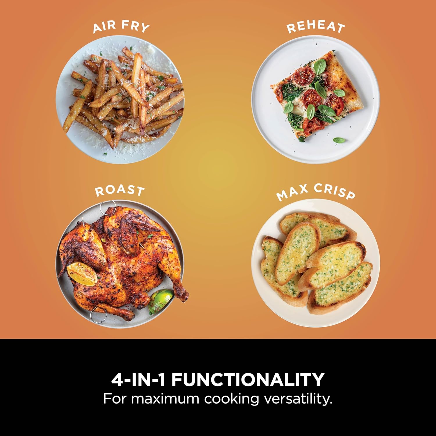 Ninja Foodi Dual Zone Digital Air Fryer, 2 Drawers, 7.6L, 4-in-1, Uses No Oil, Air Fry, Max Crisp, Roast, Reheat, Non-Stick, Dishwasher Safe Baskets and Crisper Plates, Black AF200UK