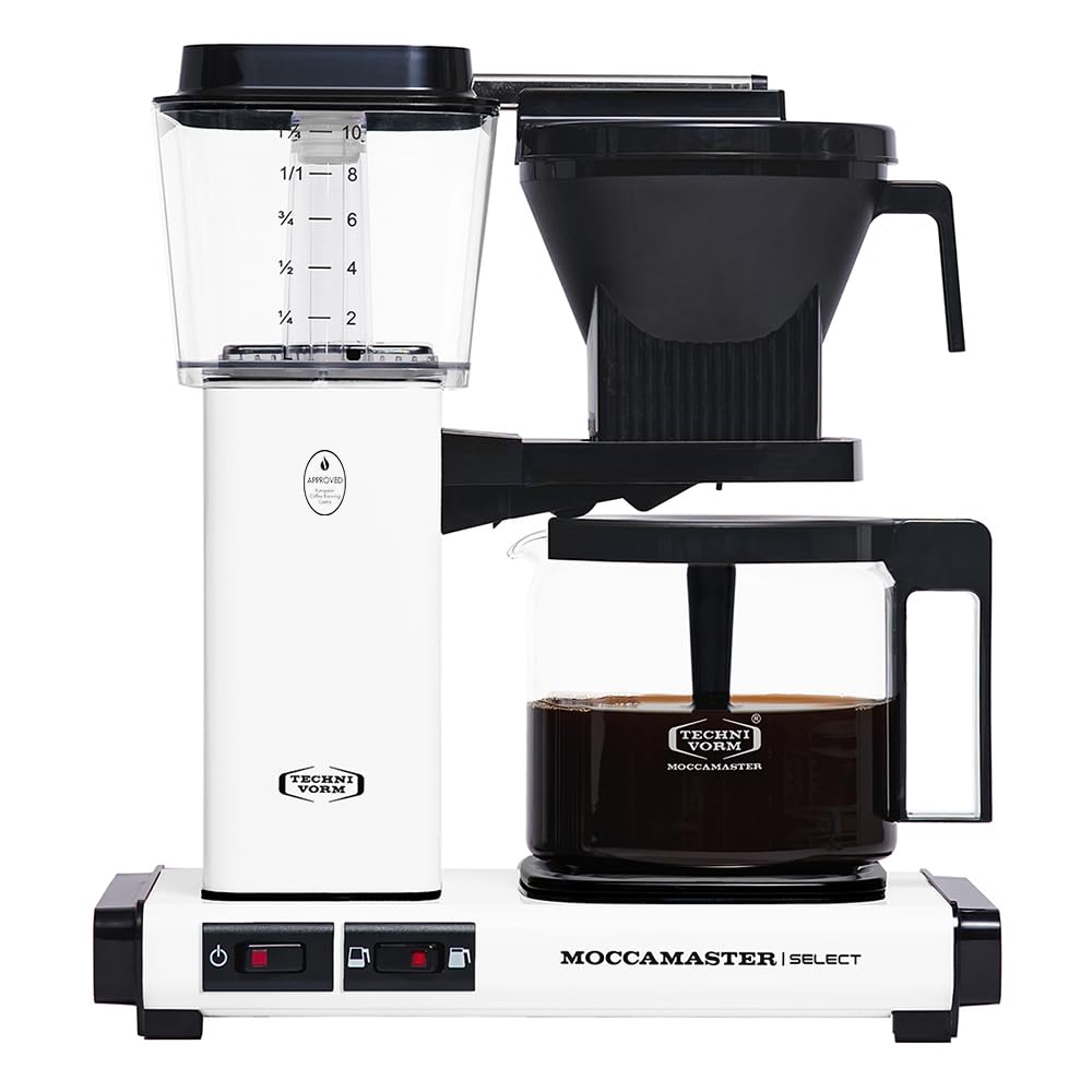 Moccamaster KBG Select, Coffee Machine, Filter Coffee Maker, Polished Silver, UK Plug, 1.25 Liters