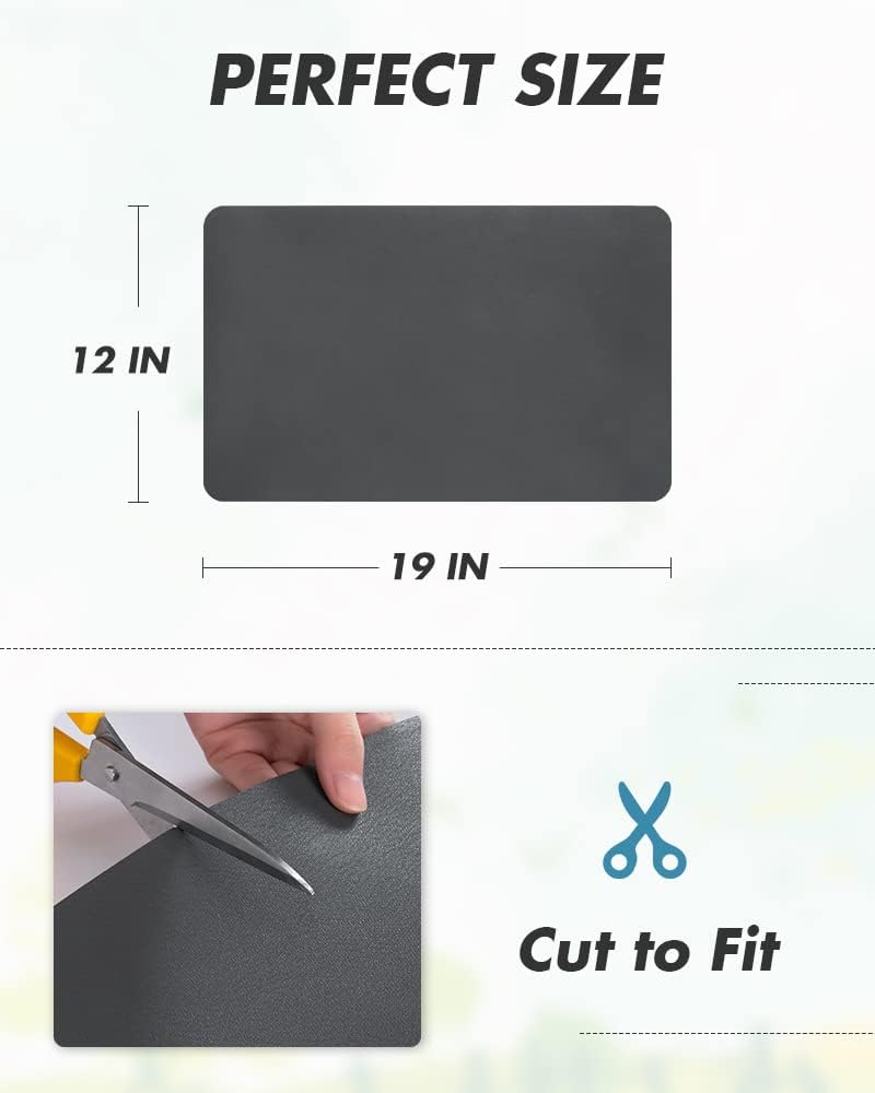 AMOAMI Coffee Mat - Hide Stain Rubber Backed Absorbent Dish Drying Mat for Kitchen Counter - Fits Under Coffee Maker or Machine