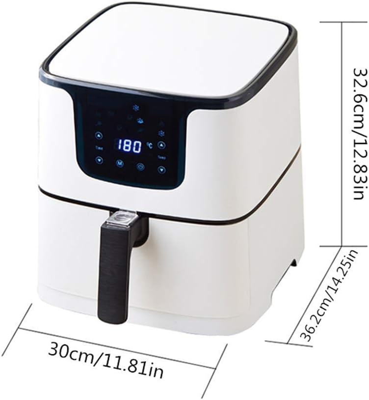 Digital Electric Air Fryer, Frying, Roasting, Baking, Crisping and Reheating for Healthier Faster Cooking - Kitchen Oven Large Cooker with LED, Auto Off, Nonstick Basket Fryers LCD Screen, Sui