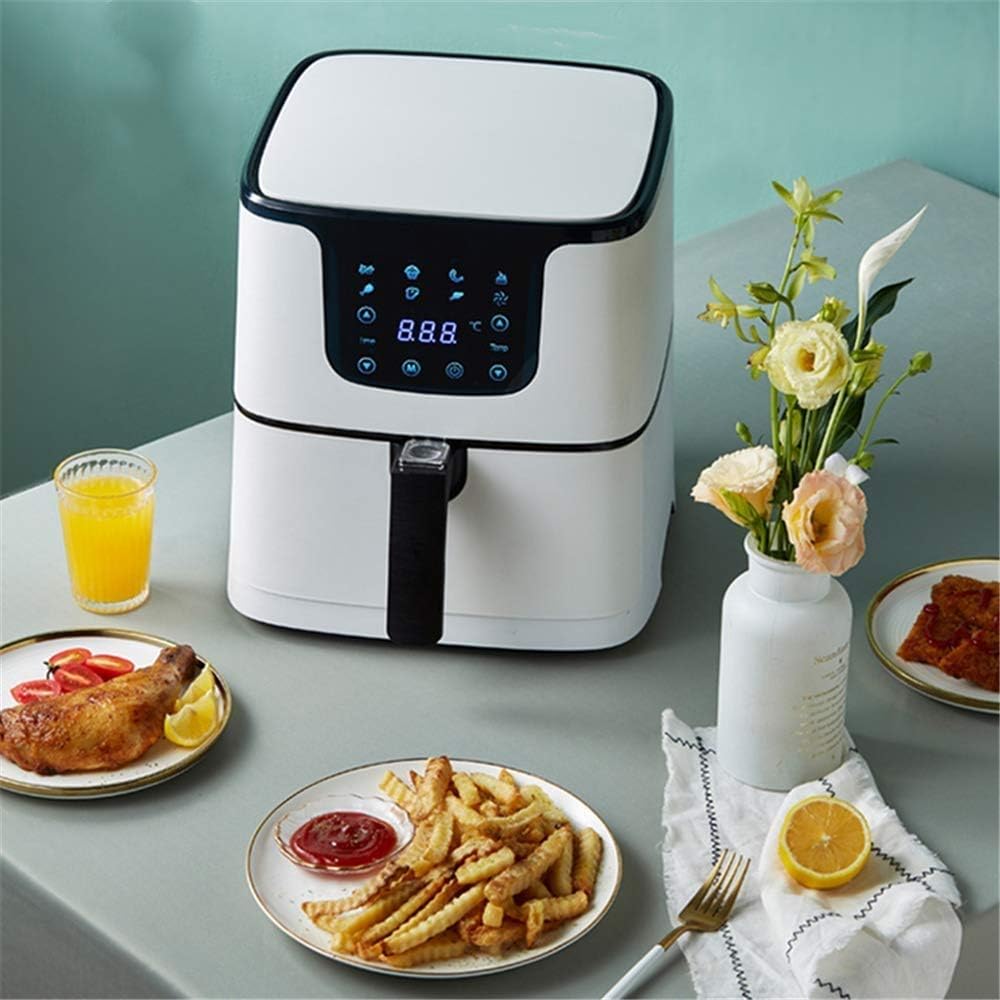 Digital Electric Air Fryer, Frying, Roasting, Baking, Crisping and Reheating for Healthier Faster Cooking - Kitchen Oven Large Cooker with LED, Auto Off, Nonstick Basket Fryers LCD Screen, Sui