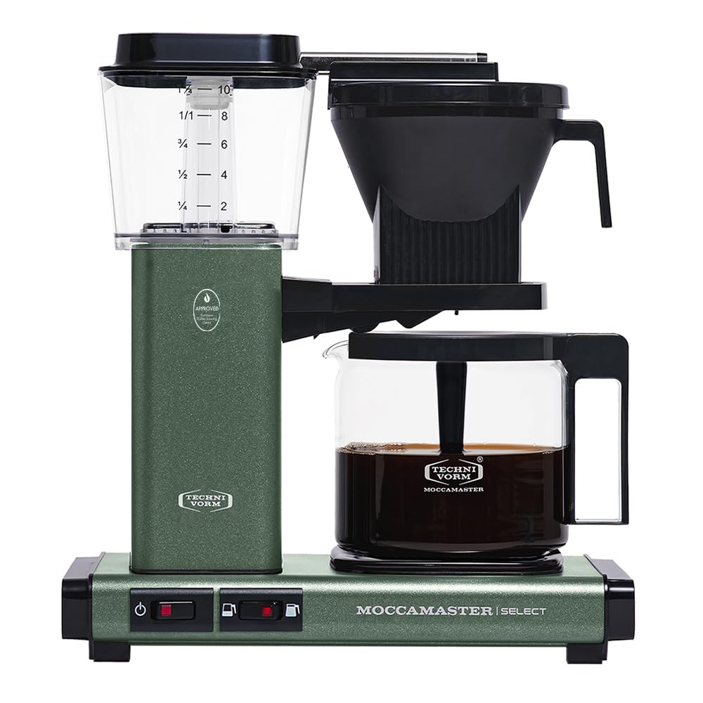 Moccamaster KBG Select, Coffee Machine, Filter Coffee Maker, Polished Silver, UK Plug, 1.25 Liters