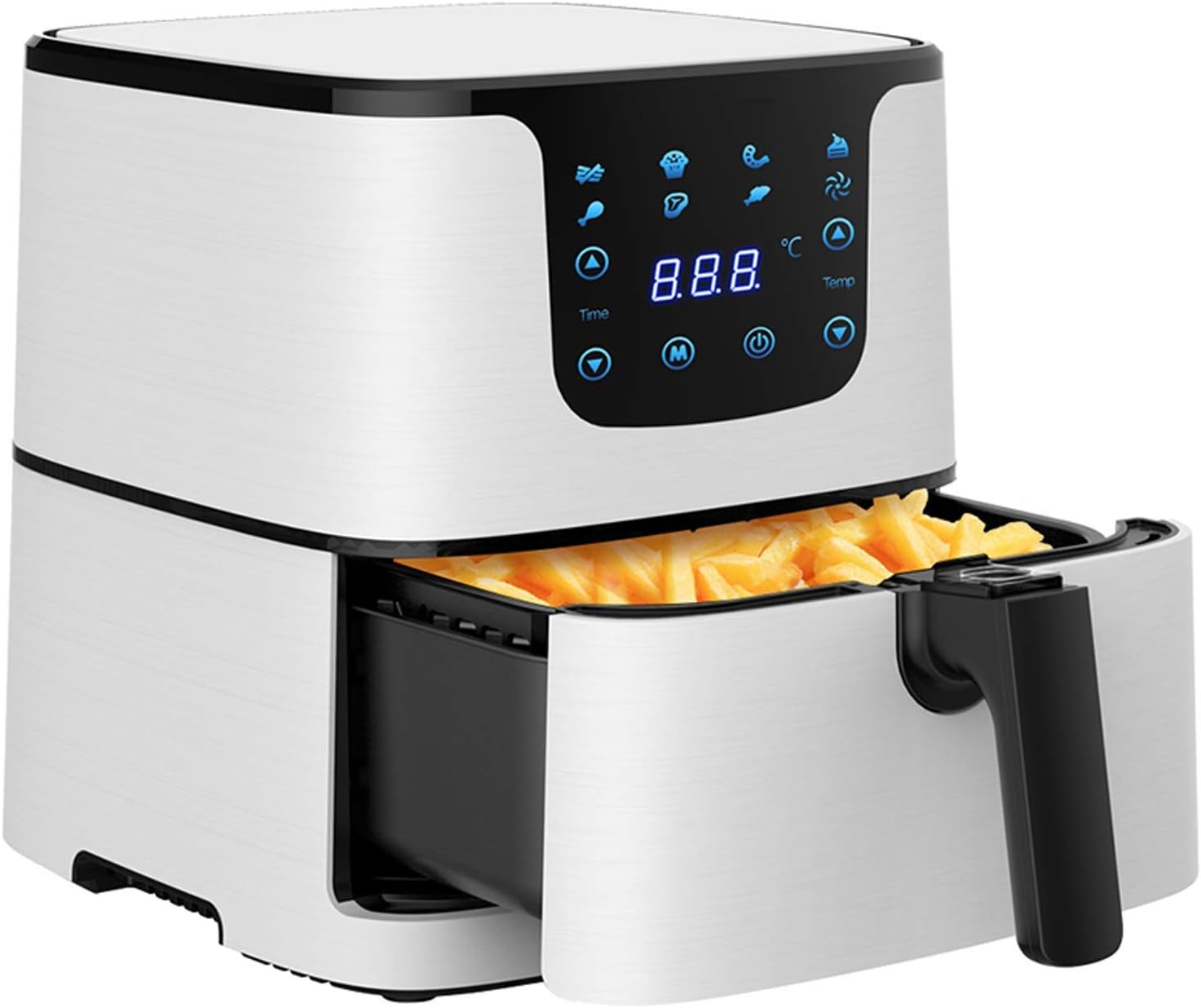 Digital Electric Air Fryer, Frying, Roasting, Baking, Crisping and Reheating for Healthier Faster Cooking - Kitchen Oven Large Cooker with LED, Auto Off, Nonstick Basket Fryers LCD Screen, Sui