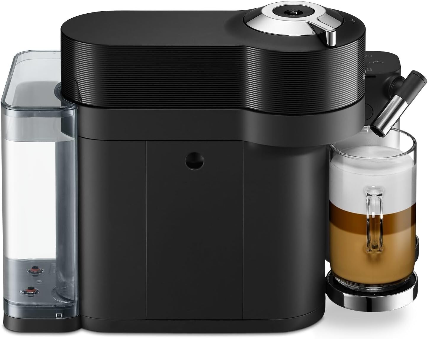 Nespresso Vertuo Lattissima Coffee Machine by De'Longhi for Vertuo Coffee Pods, Latte, Cappuccino, Integrated Milk Frother, Starter Capsule Set Included, ENV300.B, Black